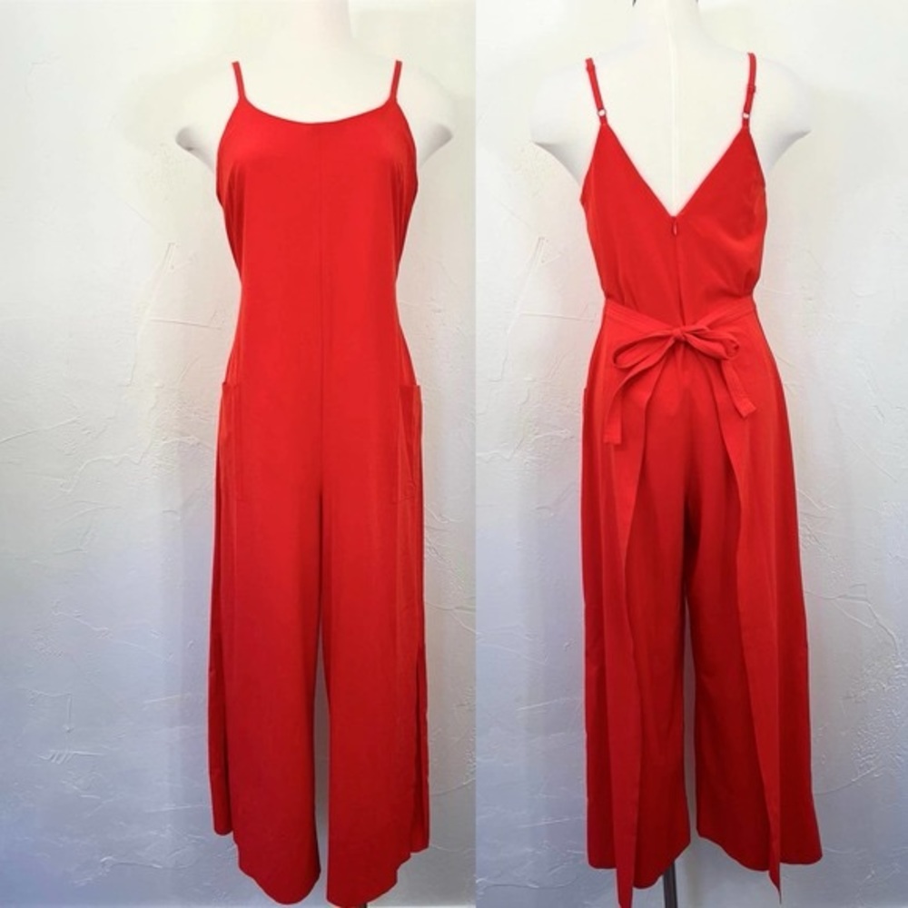Athleta It’s a wrap jumpsuit in ted size 0